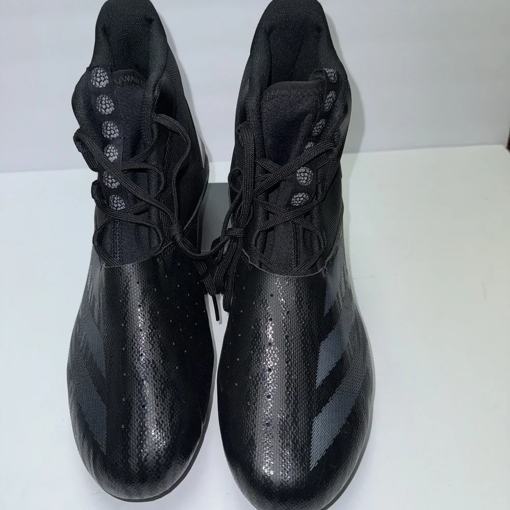 Adidas Adizero Chaos Mid Black Silver‎ Football Cleats Men's Size 13 ID9103 NEW